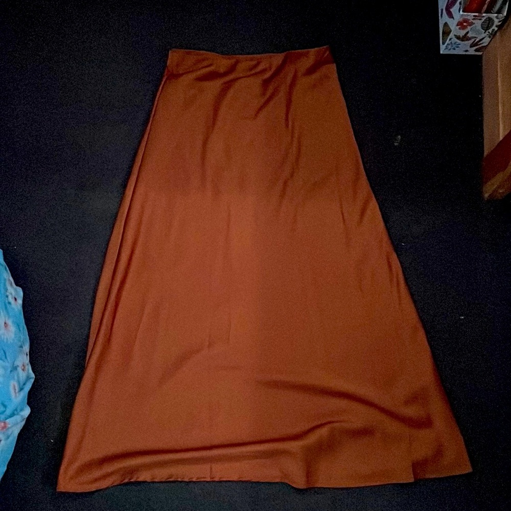 Orange certain small cotton on skirt